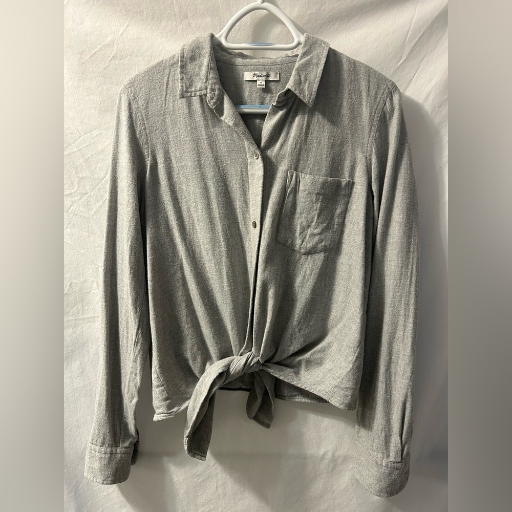 Madewell Top With Tie Waist Size Medium